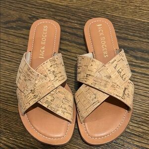 Jack Rogers Slotted Sloane X-Band Sandal, Size 7M